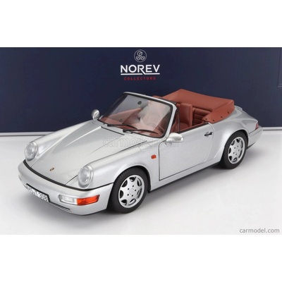 Carrera Norev Porsche 911 964 2 Cabriolet 1990 Silver 1:18
