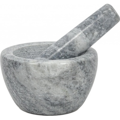 EH Excellent Houseware Mramorový hmoždíř LUNO, Ø 10 cm, šedý