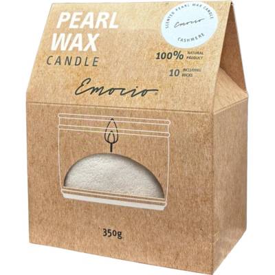 Emocio Pearl wax Cashmere White ароматна свещ 350 гр