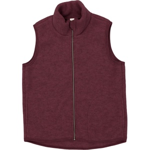 Engel Дамски вълнен елек Engel Women's Vest Merino vest - Bordeaux Melange - размер 38/40 (EU) (132-1270-0312)