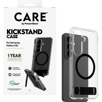 Panzer Калъф CARE - Urban Explorer w. Black Kickstand, Galaxy S26, прозрачен (5715685034084)