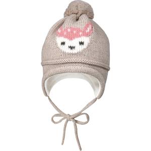 maximo Зимна шапка (beanie) maximo Mini Girl-Mütze Intarsia Reh Beanie - Buchemeliert - размер 45-47 cm (204-9224-0112)