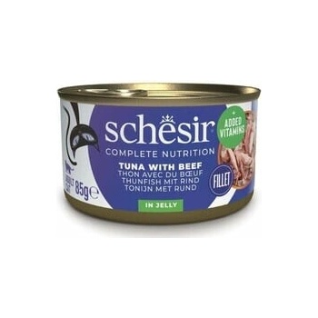Schesir Cat tuniak a hovädzie v želé 85 g