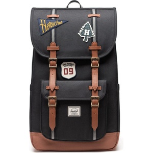 Herschel Дневна раница Herschel Little America Backpack Daypack - Patches Black - размер One Size (502-7847-3911)