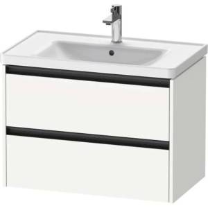Duravit Ketho. 2 - Шкафче за умивалник 55x78x46 см, 2 чекмеджета, матово бяло K25283018180000 (K25283018180000)
