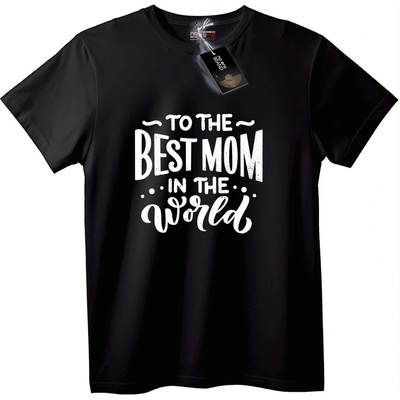 NOONEBRAND Тениска За Най-Добрата Майка в Света - XS, Black