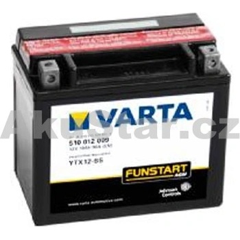 Varta YTX12-BS, 510012