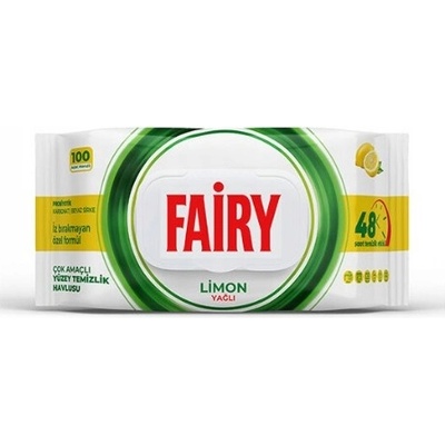 Fairy Lemon Univerzální čisticí ubrousky 100 ks citronové