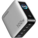 UGREEN Захранване за ел. мрежа за мобилни устройства с USB-A и 4xUSB-C изходи с технология за бързо зареждане - Ugreen X773 Nexode Pro GaN Wall Charger Smart Display 100W (тъмносив) (65620B)