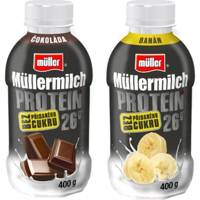 Müller Müllermilch protein mix II. čoko / banán 400g – Hledejceny.cz