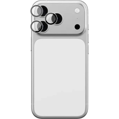 Amazingthing Стъкло за обектив AmazingThing за iPhone 17 Pro / Pro Max с черна алуминиева рамка (IP17CAM3ARGLA)