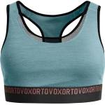 Ortovox Дамско мериносово термобельо Ortovox Women's 185 Rock'N'Wool Sport Top Merino base layer - Icy Shore - размер XS (115-1521-1111)