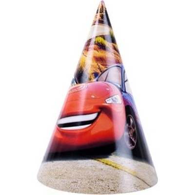 Cakesicq Párty papírová čepička Cars 6ks