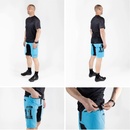 Cyklistické kraťasy Force MTB-11 pánské s vložkou modrá