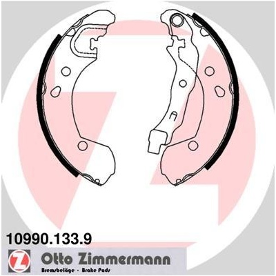Sada brzdových čeľustí ZIMMERMANN 10990.133.9