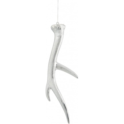 J-Line by Jolipa Závěsná stříbrná ozdoba jelení roh 7,5*3*21 cm