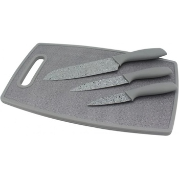 Image 1 of ZEPHYR Комплект ножове 3 броя и дъска за рязане zephyr zp 1633 c3b, Сив (1630120200)