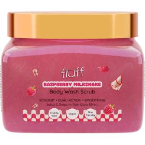 Fluff Скраб за тяло, малинов шейк , 350 ml - baby
