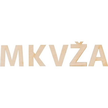 ČistéDrevo drevené ľubovoľné písmeno II