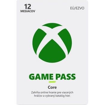 Microsoft Xbox Game Pass Core členstvo 12 mesiacov