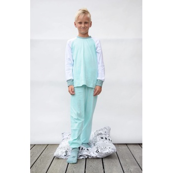 Dětské pyžamo ponožky mentol