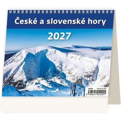 Stolový riadkový 17,1x13,9 cm MiniMax České a slovenské hory 2027