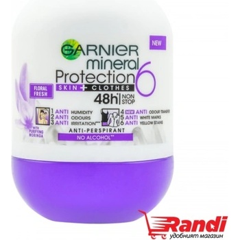 Garnier Рол-он Protection Floral Fresh Garnier mineral 50мл