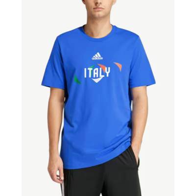 Adidas Italy Uefa Tee Blue