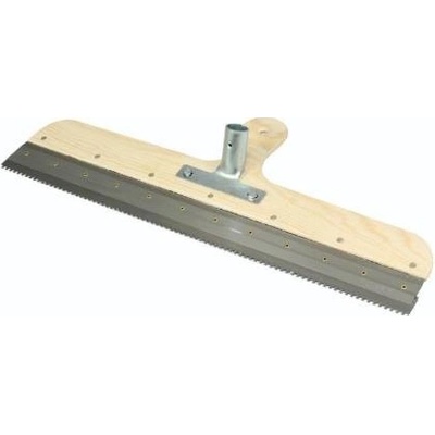 KUBALA KU0570 Špachtle nerez, 560 mm, zub 4 x 2,5 mm, překližková rukojeť,