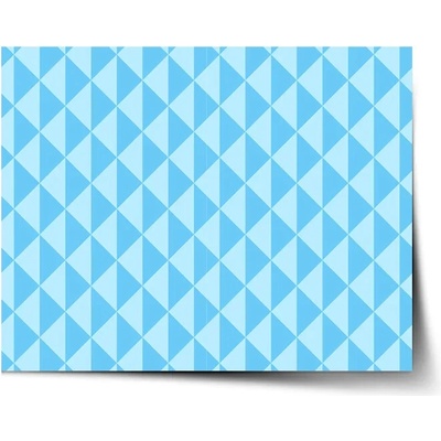Sablio Plagát Modré obrátené pyramídy - 60x40 cm
