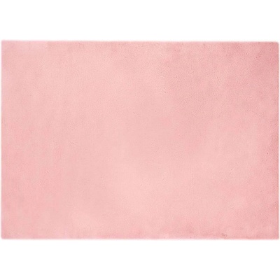 vidaXL Противоплъзгащ килим от изкуствен заек Olite Розово Полиестер (42021705)