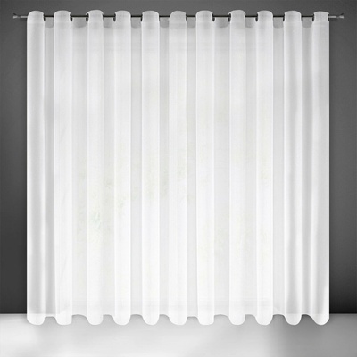 EUROFIRANY ZÁCLONA NA KRÚŽKOCH SAKALI 350X250 CM BIELA