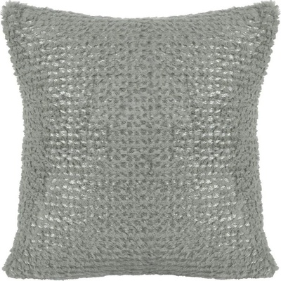 DomTextilu Chlpatá moderná v šedej farbe 40 x 40 cm