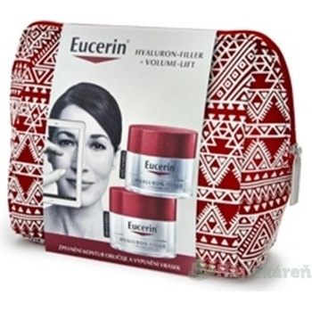 Eucerin Hyaluron-Filler + Volume Lift denný krém pre normálnu pleť 50 ml + nočný krém 50 ml darčeková sada