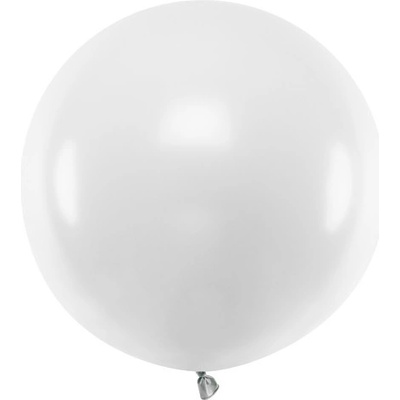 PARTYDECO Latexový balónek čistě bíly 60 cm