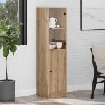 vidaXL Висок шкаф Дъб 35 x 37 x 142 см Инженерна дървесина (882905)