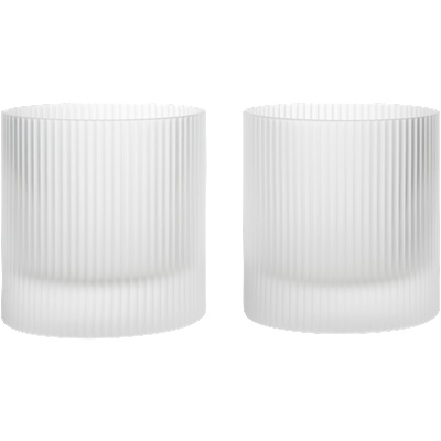 Ferm Living Ripple Tumbler Чаши, 250 ml, матирани, 2 бр (1104270636)