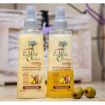 Le Petit Olivier bezoplachový kondicionér ve spreji Olivový olej Bambucké máslo a Arganový olej 150 ml