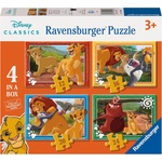 Ravensburger Детски пъзел Ravensburger 4 в 1 - Цар Лъв (7012004025) - ozone