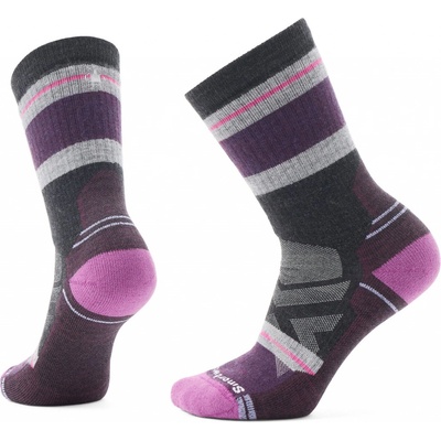 Smartwool dámské ponožky W Hike Full Cushion Saturnsphere Crew černá/fialová