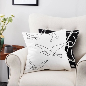 Eglo 420004 vankúš Chevery biela/čierna 45x45