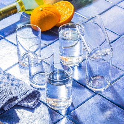 KROSNO TUMBLER Sklenice na vodu limonádu a drink 6 x 150 ml