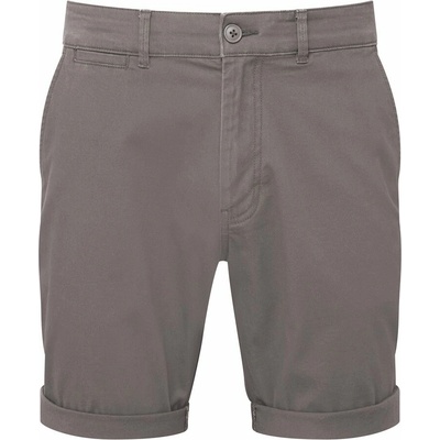 Asquith & Fox pánske šortky chino Tmavá bridlica