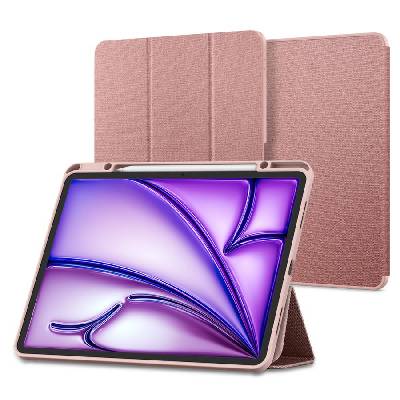 Текстителн калъф за iPad Air 13" (2024) от Spigen Urban Fit - Rose Gold (8809971226202)