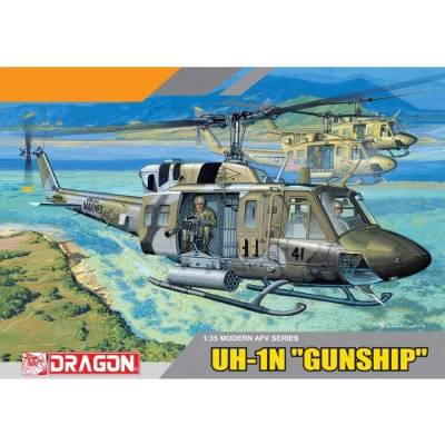 Model Kit vrtulník 3540 UH 1N GUN SHIP 1:35