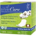Silver Care Органични дамски превръзки с крилца Silver Care - Нощни, 10 броя