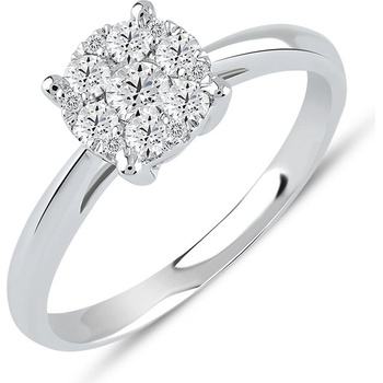 Lillian Vassago Zlatý prsteň s diamantmi LLV59 DR070W