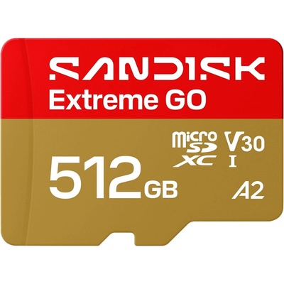 SanDisk microSDXC Extreme GO 512GB V30/A2 (SDSQXGN-512G-GN6MN)