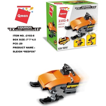 Qman Squros Extreme Changeable 2102-8 Sněžný skútr Redfox 3v1