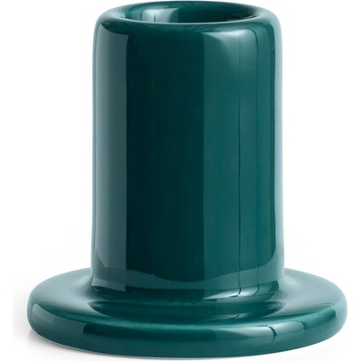 Hay Tube S Свещник за класическа свещ или чаени свещи, тъмнозелен, керамичен (AB540-A601-AE77)